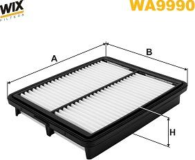 WIX Filters WA9990 - Воздушный фильтр двигателя abcparts.ee