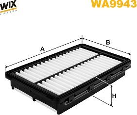 WIX Filters WA9943 - Воздушный фильтр двигателя abcparts.ee