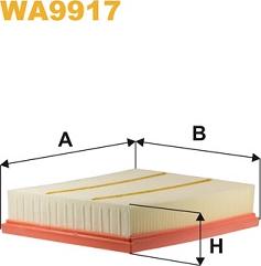 WIX Filters WA9917 - Воздушный фильтр двигателя abcparts.ee