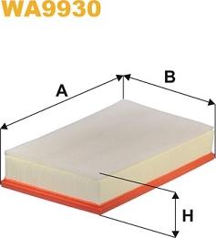 WIX Filters WA9930 - Воздушный фильтр двигателя abcparts.ee