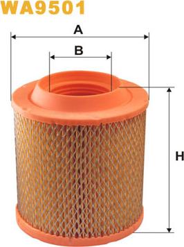 WIX Filters WA9501 - Воздушный фильтр двигателя abcparts.ee