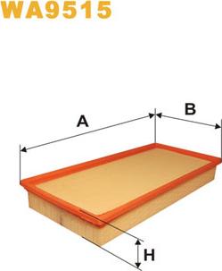 WIX Filters WA9515 - Воздушный фильтр двигателя abcparts.ee