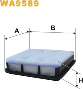 WIX Filters WA9589 - Воздушный фильтр двигателя abcparts.ee