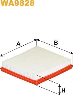 WIX Filters WA9828 - Воздушный фильтр двигателя abcparts.ee