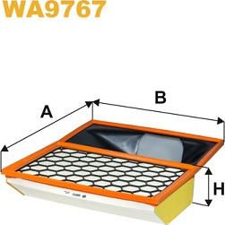 WIX Filters WA9767 - Воздушный фильтр двигателя abcparts.ee