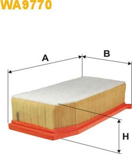 WIX Filters WA9770 - Воздушный фильтр двигателя abcparts.ee
