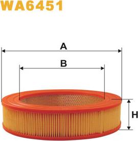 WIX Filters WA6451 - Воздушный фильтр двигателя abcparts.ee