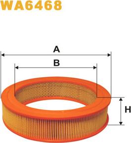 WIX Filters WA6468 - Воздушный фильтр двигателя abcparts.ee