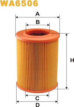 WIX Filters WA6506 - Воздушный фильтр двигателя abcparts.ee