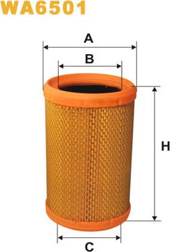 WIX Filters WA6501 - Воздушный фильтр двигателя abcparts.ee
