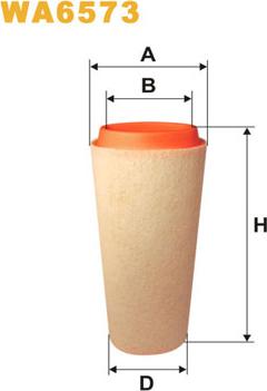 WIX Filters WA6573 - Воздушный фильтр двигателя abcparts.ee