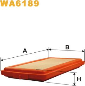 WIX Filters WA6189 - Воздушный фильтр двигателя abcparts.ee