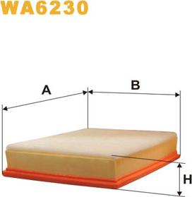 WIX Filters WA6230 - Воздушный фильтр двигателя abcparts.ee