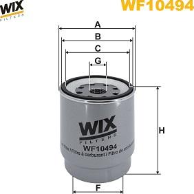 WIX Filters WF10494 - Топливный фильтр abcparts.ee