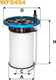 WIX Filters WF8494 - Топливный фильтр abcparts.ee