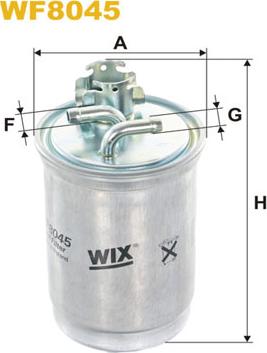 WIX Filters WF8045 - Топливный фильтр abcparts.ee