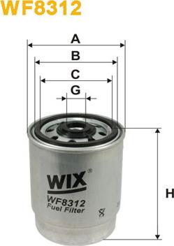 WIX Filters WF8312 - Топливный фильтр abcparts.ee