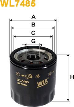 WIX Filters WL7485 - Масляный фильтр abcparts.ee