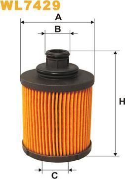 WIX Filters WL7429 - Масляный фильтр abcparts.ee