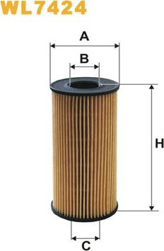 WIX Filters WL7424 - Масляный фильтр abcparts.ee