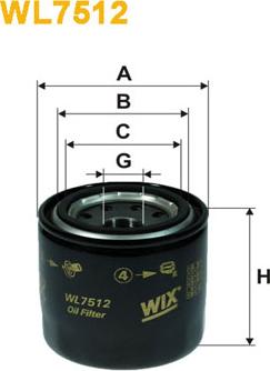 WIX Filters WL7512 - Масляный фильтр abcparts.ee