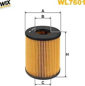 WIX Filters WL7601 - Масляный фильтр abcparts.ee