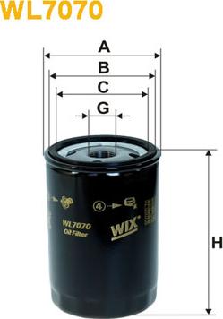 WIX Filters WL7070 - Масляный фильтр abcparts.ee