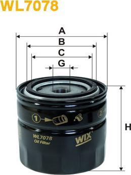 WIX Filters WL7078 - Масляный фильтр abcparts.ee