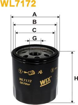 WIX Filters WL7172 - Масляный фильтр abcparts.ee