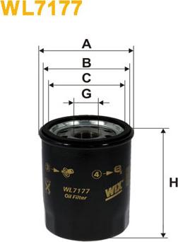 WIX Filters WL7177 - Масляный фильтр abcparts.ee