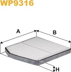 WIX Filters WP9316 - Фильтр воздуха в салоне abcparts.ee