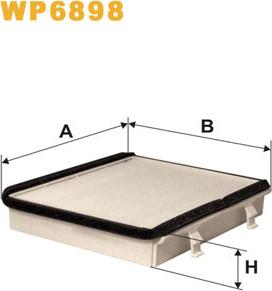 WIX Filters WP6898 - Фильтр воздуха в салоне abcparts.ee