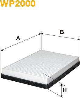 WIX Filters WP2000 - Фильтр воздуха в салоне abcparts.ee