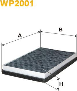 WIX Filters WP2001 - Фильтр воздуха в салоне abcparts.ee