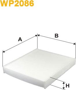 WIX Filters WP2086 - Фильтр воздуха в салоне abcparts.ee