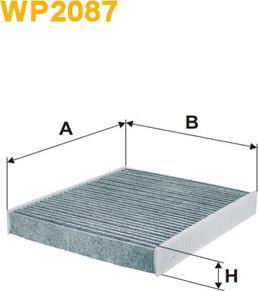 WIX Filters WP2087 - Фильтр воздуха в салоне abcparts.ee