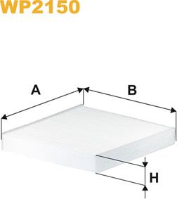 WIX Filters WP2150 - Фильтр воздуха в салоне abcparts.ee