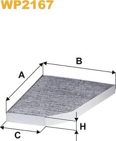 WIX Filters WP2167 - Фильтр воздуха в салоне abcparts.ee