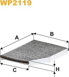 WIX Filters WP2119 - Фильтр воздуха в салоне abcparts.ee