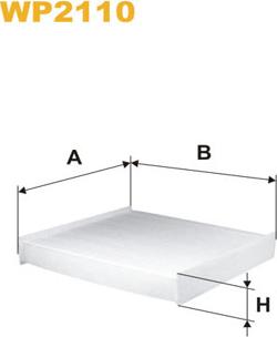 WIX Filters WP2110 - Фильтр воздуха в салоне abcparts.ee