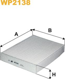 WIX Filters WP2138 - Фильтр воздуха в салоне abcparts.ee
