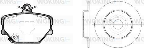 Woking 86053.00 - Дисковый тормозной механизм, комплект abcparts.ee