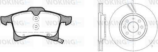 Woking 811363.01 - Дисковый тормозной механизм, комплект abcparts.ee