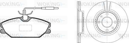 Woking 83083.00 - Дисковый тормозной механизм, комплект abcparts.ee