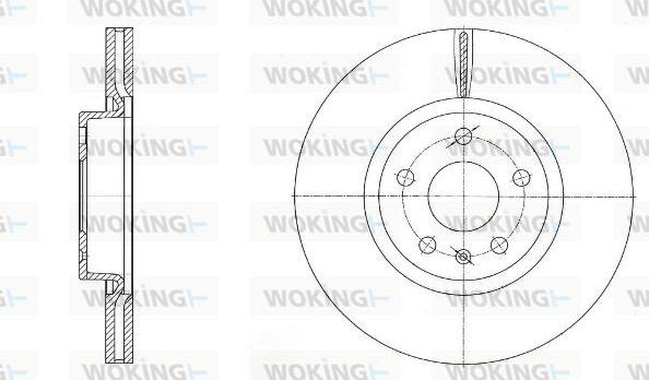 Woking D6972.10 - Тормозной диск abcparts.ee