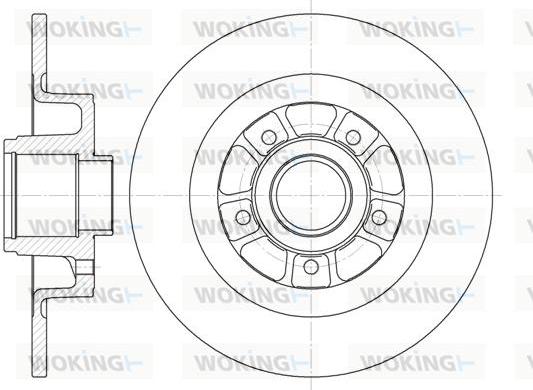 Woking D6613.00 - Тормозной диск abcparts.ee