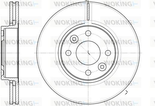 Woking D6683.10 - Тормозной диск abcparts.ee