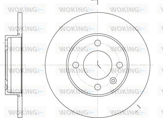 Woking D6086.00 - Тормозной диск abcparts.ee