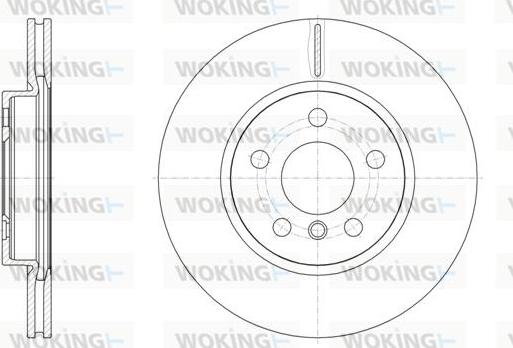 Woking D61545.10 - Тормозной диск abcparts.ee