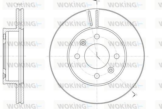 Woking D61844.10 - Тормозной диск abcparts.ee